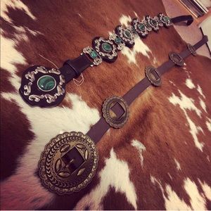 Brown concho belt
